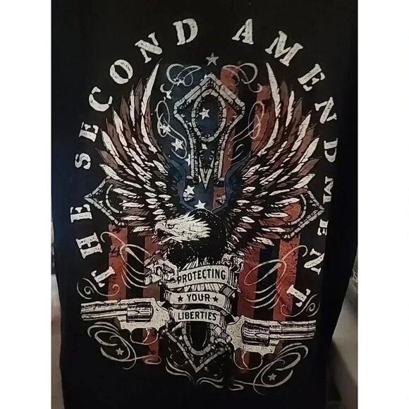2nd Second Amendment Patriot Liberty USA Medium Excellent A101 Eagle Flag - Picture 1 of 5
